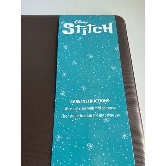 Disney Stitch Anti Fatigue Kitchen Mat 18 X 30” Christmas Tree Santa Hat NEW - Picture 12 of 14